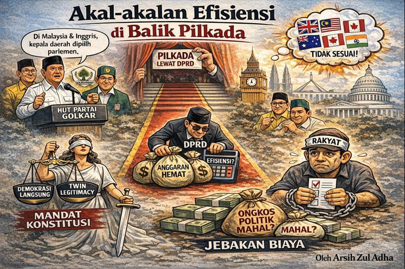 Akal-akalan Efisiensi di Balik Pilkada
