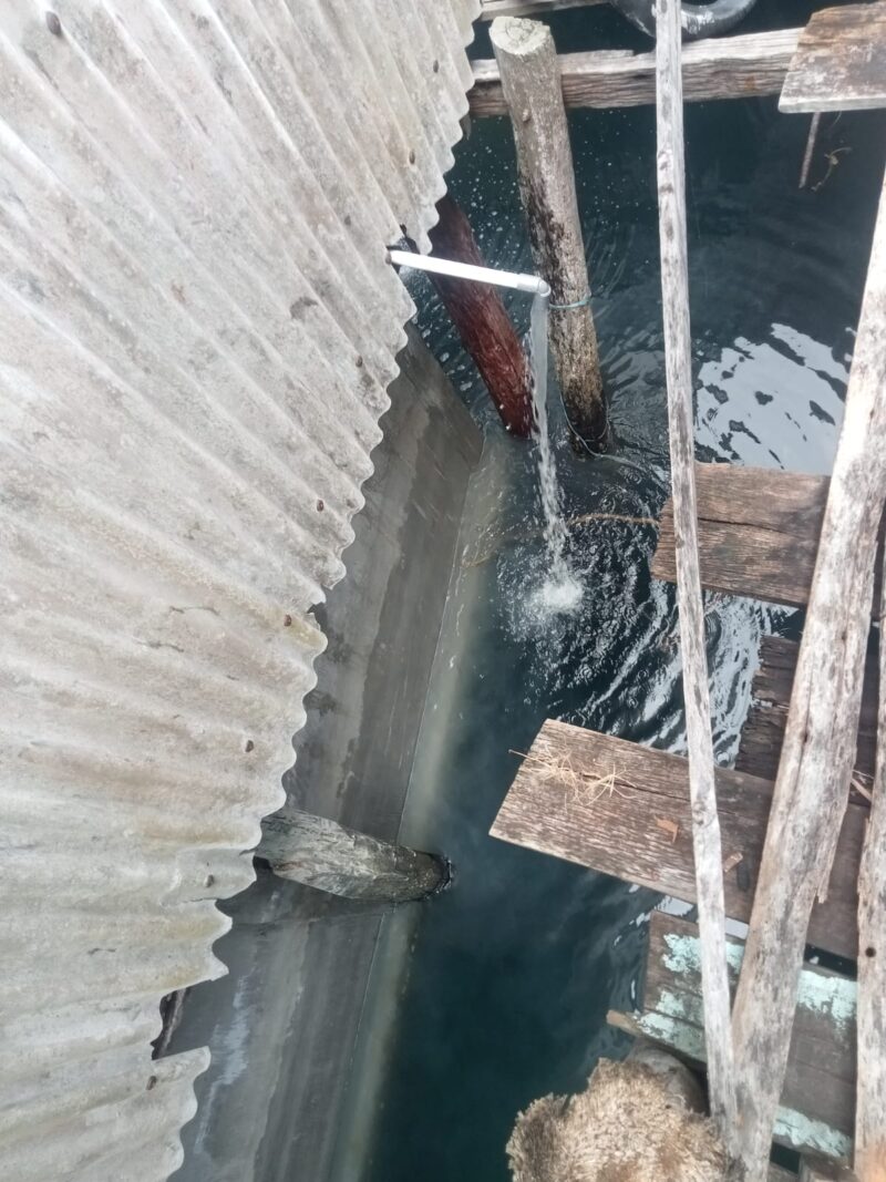 Limbah cair yang diduga bersumber dari hasil cucian pengolahan makanan di dapur SPPG 