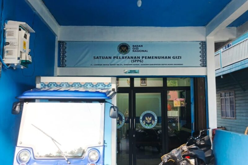 Satuan Pelayanan Pemenuhan Gizi (SPPG) Siantan, sebagai wadah Program Makan Bergizi Gratis (MBG) yang berlokasi di Desa Tarempa Barat
