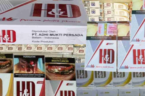 Rokok non cukai merek HD yang beredar bebas di pasar pasar tradisional di Kota Tanjungpinang