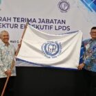 Anthonius Jimmy Silalahi dalam acara serah terima jabatan dari Direktur Eksekutif sebelumnya, Kristanto Hartadi.